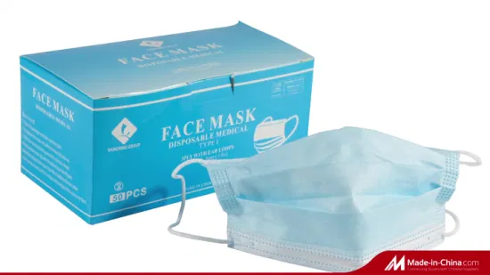Einweg-Gesichtsschutz für medizinische Versorgung, nicht gewebte 3-lagige Gesichtsmaske