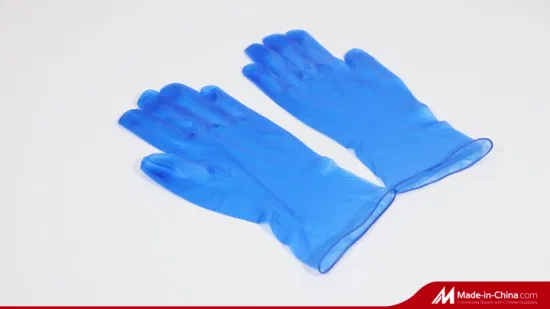 Blau/weißer Großhandel Einweg-Latex-Vinyl-Sicherheitsuntersuchungs-Schutzhandschuh aus PVC-Gummi-Nitril für medizinische Untersuchungen/Schönheitssalon/Elektronikfabrik