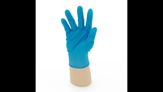 Einweg-Handschuh aus puderfreier Baumwolle, gestrickt, Latex-Handschuhe, Gummi, heißer Verkauf